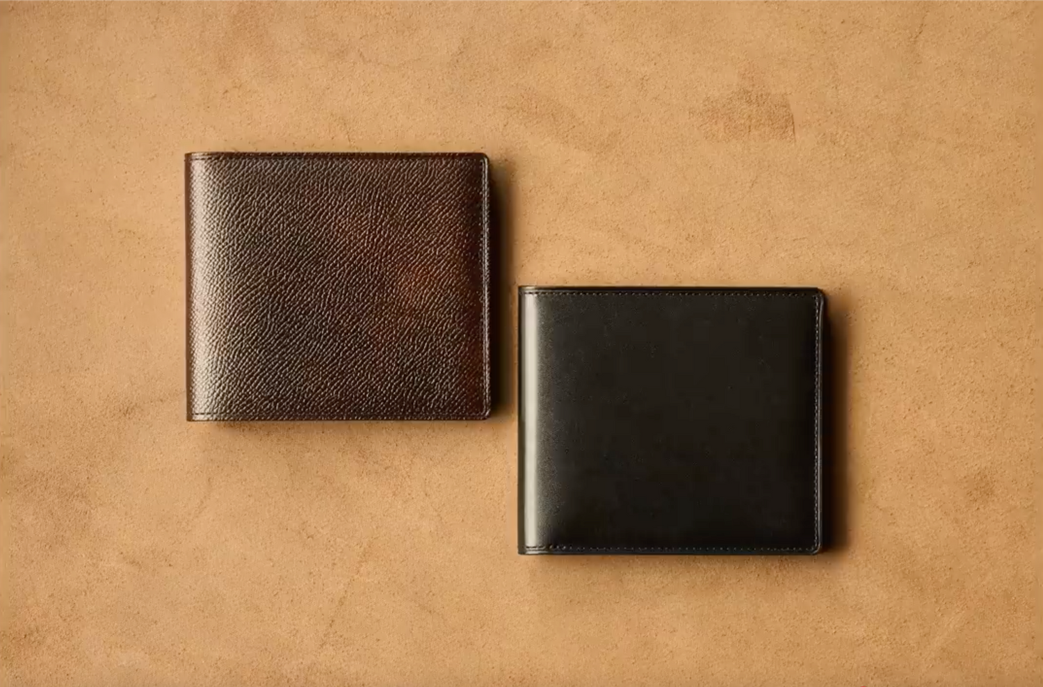 Premium Grained Calfskin Wallet Made in Japan