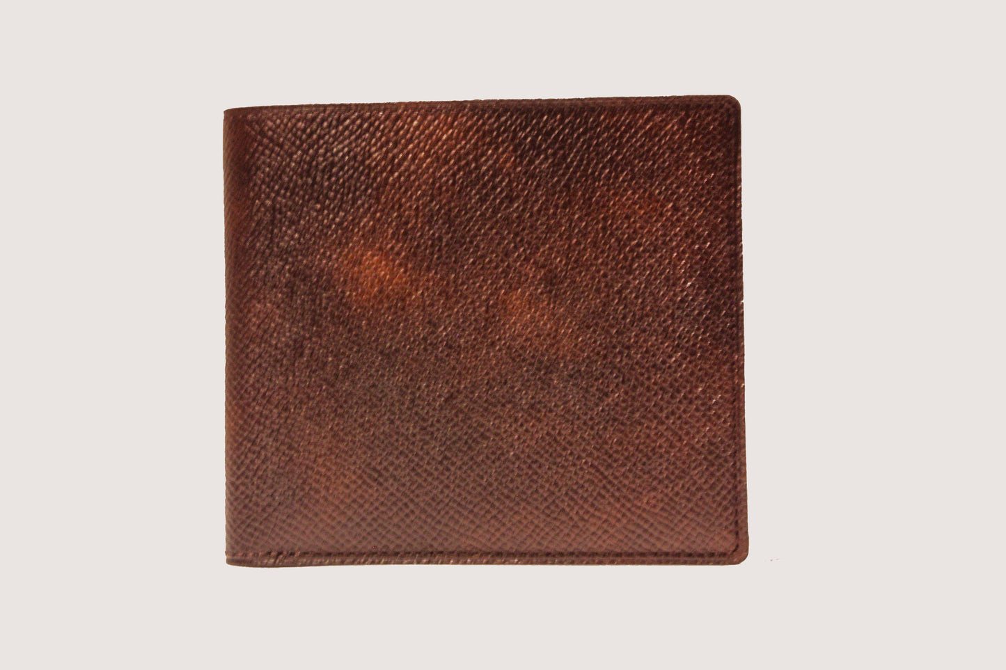 Tan Grained Calfskin Wallet